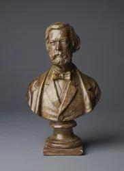 Busto de Sir John Charles Robinson (busto de gesso, bronzeado)