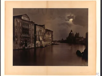 [Vista nocturna do Grande Canal, Veneza]