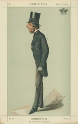 O Marquês de Westminster, O homem mais rico da Inglaterra, 16 de julho de 1870, desenho animado da Vanity Fair
