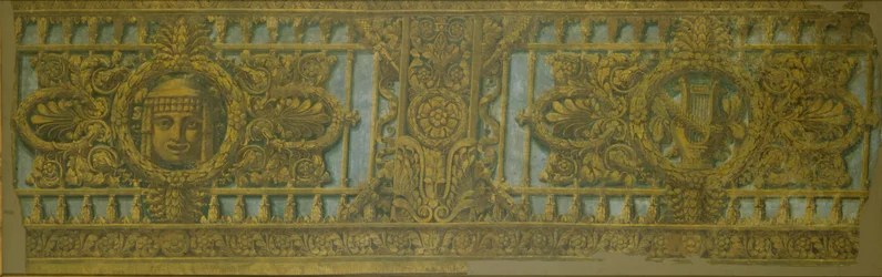 Design da caixa do Teatro Alexandrinsky em São Petersburgo, 1826-1829