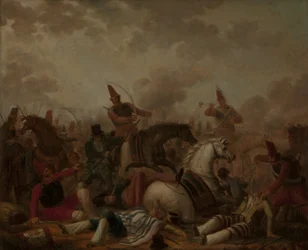 Combate de cavalaria na época de Rosas