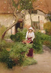 Jardim da vovó (óleo sobre tela)