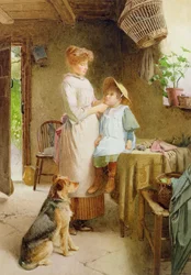 The New Bonnet (óleo sobre tela)