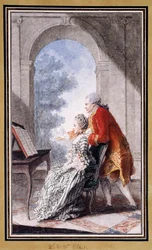 John Wilkes e Miss Gertrude Carmontelle,