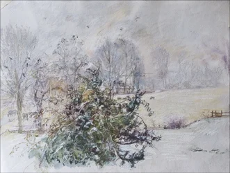 Inverno da Nossa Janela, 2009 (pastel e wc no papel)