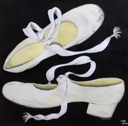 Old Tap Dancing Shoes, 1992 (lápis e wc no papel)