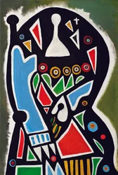 A Rainha Jogadora, 2009 (óleo sobre tela)