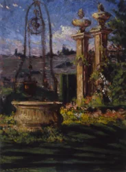 Nos Jardins da Villa Palmieri, 1910.