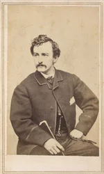 Carte de visite de John Wilkes Booth, 1862 (impressão de albume no cartão)