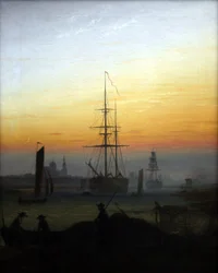 Alemão: Der Greifswalder Hafen O porto de Greifswald