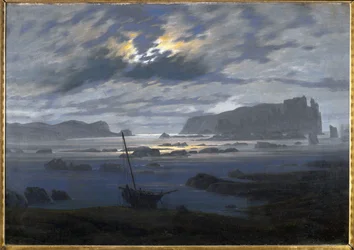 Mar do Norte ao luar (óleo sobre tela)