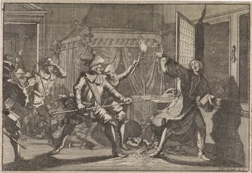 Albrecht von Wallenstein, duque de Friedland, é assassinado pelos seus próprios soldados, 1634