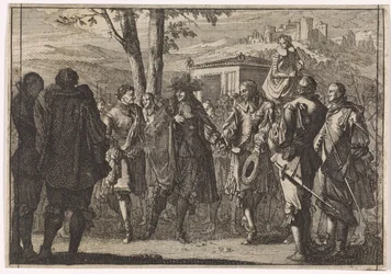 Rei Carlos I da Inglaterra é capturado pelos soldados ingleses, 1647
