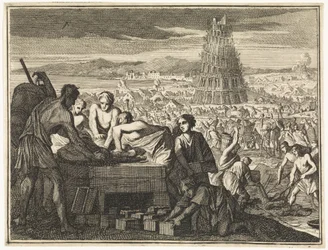 Fabrico de pedras para a Torre de Babel