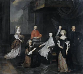 Receção do embaixador van Beverningk pela rainha Maria-Anna da Áustria