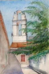 Campanário, Mosteiro Antigo Hotel San Dominico, Taormina, Sicília, 1933.