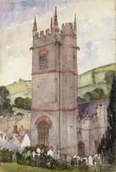 Torre da Igreja, Marldon, 1924.