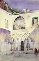 Pátio, Mosteiro de Capucine, Amalfi