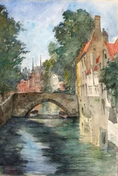 No Canal, Bruges, 1928.