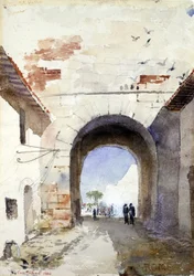 Porta São Paulo, Roma, 1880.
