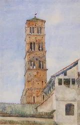Torre, San Francisco Romano, Roma, 1898.