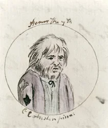 Henrique VII, c.1790 (caneta e tinta e wc no papel)