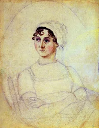 Jane Austen (1810) restaurada e remasterizada por Amano1