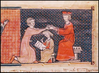 O promotor real, o escriba e o senhor feudal, de Capbreu de Clayra e de Millas 1292