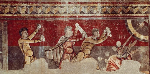 O Apedrejamento de Santo Estêvão, c.1100 (fresco transferido para tela)