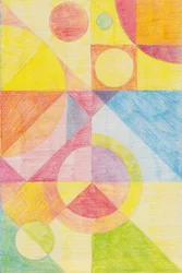 Geometria abstrata colorida