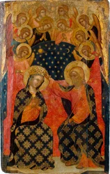 A Coroação da Virgem, década de 1360.