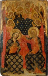 A Coroação da Virgem, década de 1360