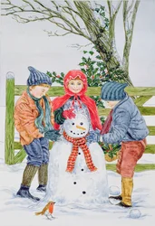 Construindo um boneco de neve (wc)