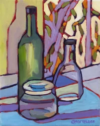 Bottled Moments, 2024 (óleo sobre tela)