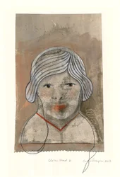 Cabeça de pano, 2017 (impressão digital de arquivo com coloração manual)