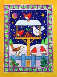 Festa de Natal para os pássaros