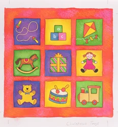 Brinquedos de Natal (wc no papel)