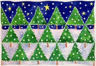 Estrelas e neve