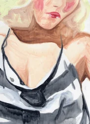 Estrelas em riscas (DH), 2015 (óleo sobre papel)