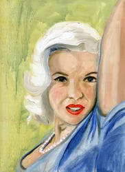 O Fim Inevitável de uma Deusa do Amor (Jayne 10), 2008 (óleo sobre tela, papel)