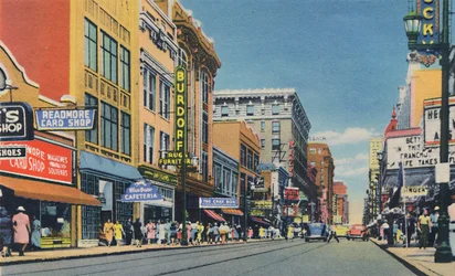 Quarta Avenida., Olhando para o Norte, 1942