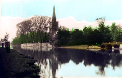 Igreja da Santíssima Trindade, Stratford-upon-Avon, Warwickshire, 1926.