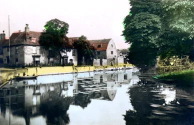O rio Ouse em Ely, Cambridgeshire, 1926.