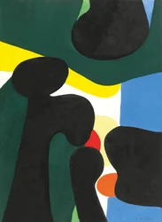 Composição, c.1950 (guache sobre papel)