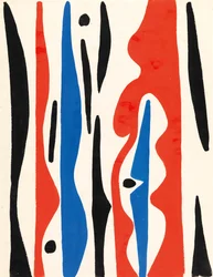 Composição, c.1950 (guache sobre papel)