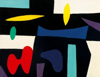 Composição, c.1951 (óleo sobre tábua)