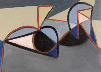 Estudo de nu cubista, c.1949 (óleo sobre tela)