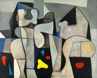 Formas orgânicas, c.1950 (óleo sobre tela)