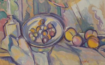 Natureza morta com fruta (óleo sobre tela)