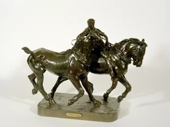 Par de Cavalos de Corrida (bronze)